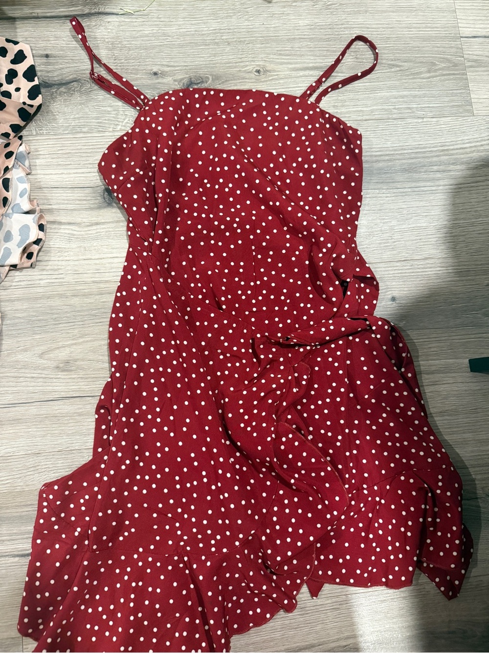 Princess Polly Red Polka Dot Maxi Dress